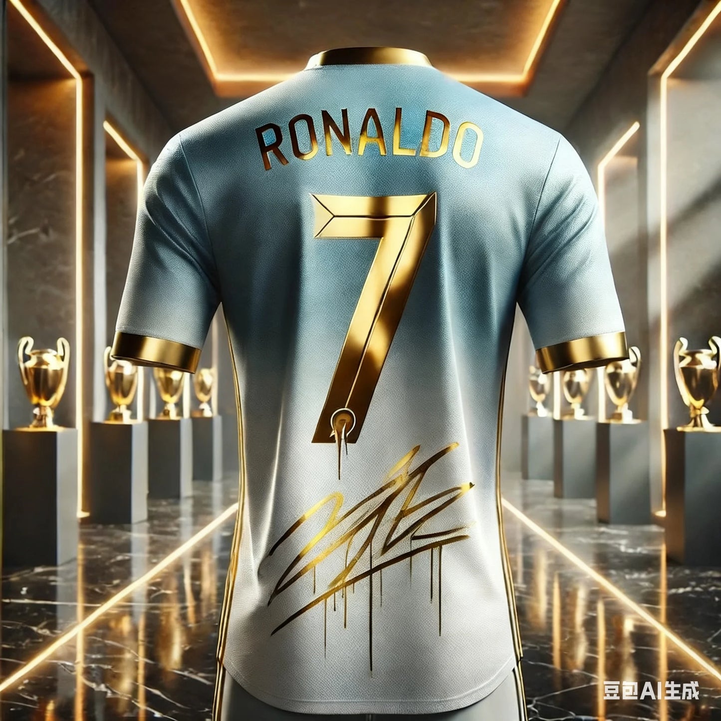 Football Star Ronaldo's Stylish Jersey  Fan Gift Daily Wear Outdoor Sports Breathable Children's/Adult Short-Sleeved
