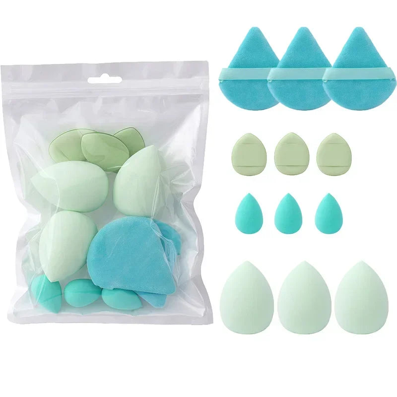 12Pcs Makeup Sponge Blender Beauty Egg Soft Cosmetic Puff Foundation Sponges Powder Puff Women Beauty Tools Make Up Accessories