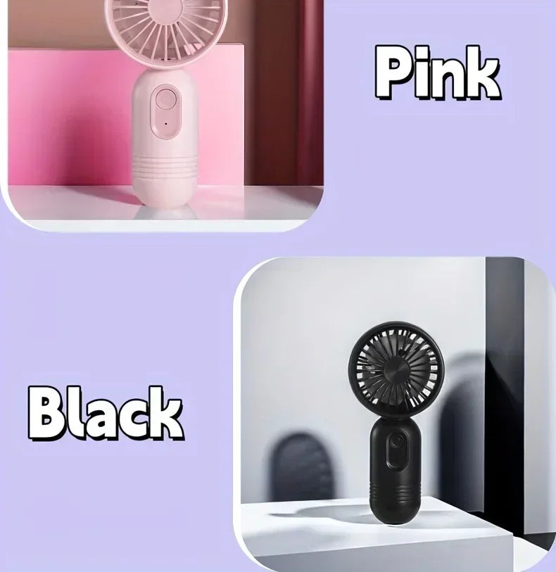 Mini Portable Fan USB Charging 3-speed - Handheld Fan for Men and Women Suitable for Office, Outdoor Travel, and Camping