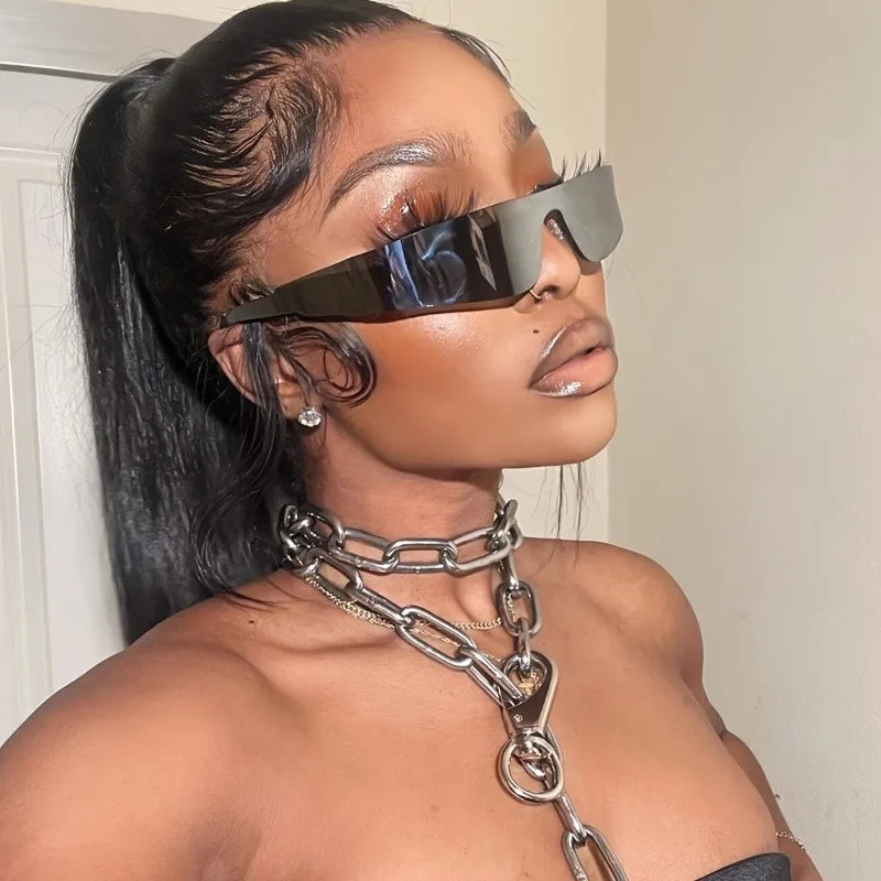 Fashionable Punk Sports Goggles With A Techy And Spicy Style, Featuring A Frameless Design Popular In Europe And America.