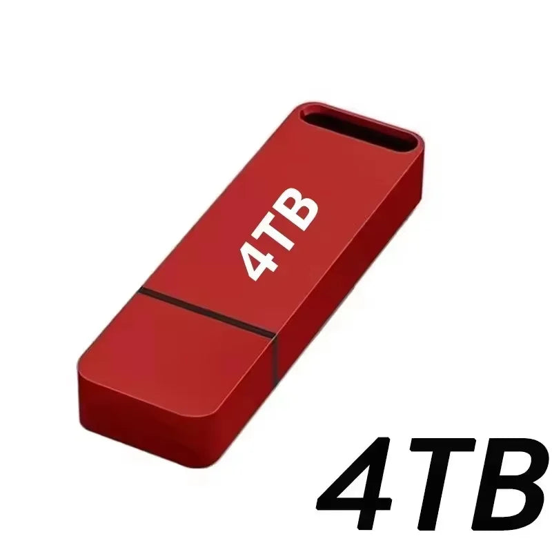 16TB Flash Drive USB 3.2 High Speed Transfer SSD High Capacity Metal Pen Drive Type C Portable Memory Waterproof U Drive