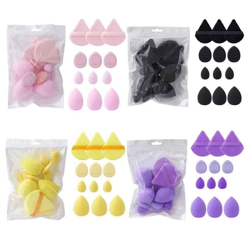 12Pcs Makeup Sponge Blender Beauty Egg Soft Cosmetic Puff Foundation Sponges Powder Puff Women Beauty Tools Make Up Accessories