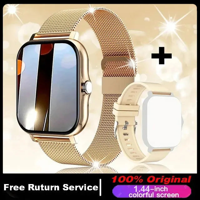 Smart Watch For Men Women Gift 1.44 inch Full Touch Screen Sport Fitness Watches BT Call Digital Smartwatch Wristwatch 2024 New