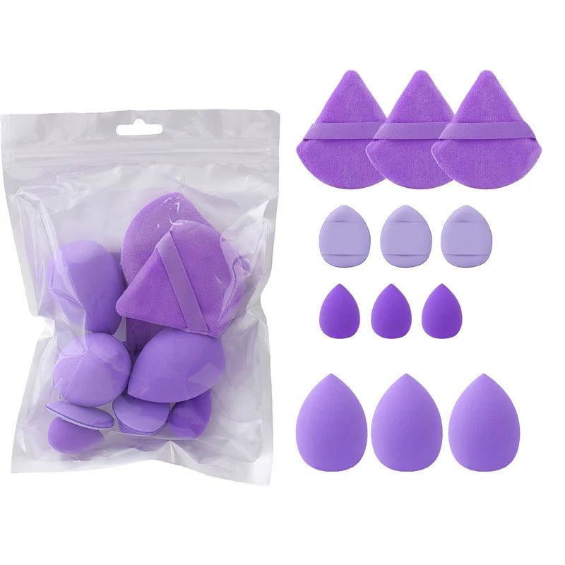 12Pcs Makeup Sponge Blender Beauty Egg Soft Cosmetic Puff Foundation Sponges Powder Puff Women Beauty Tools Make Up Accessories