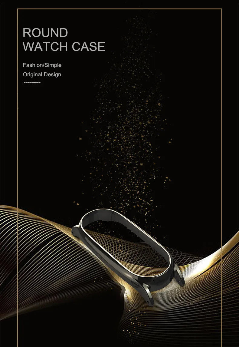 Smart Watch Strap For Xiaomi Mi Band 6 5 4 3 Watchbands Gold Sliver For Miband 6 5 4 Stainless Steel Sport Smartwatch Correas