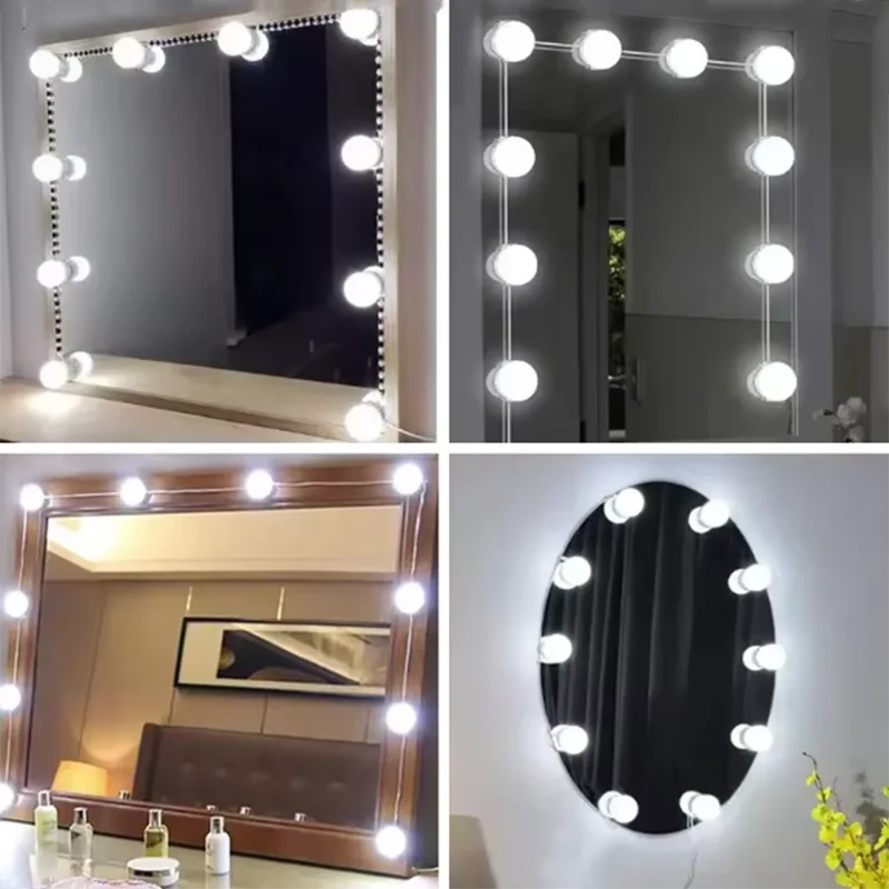 2025 Makeup Mirror LED Light Bulbs Vanity Lights USB Bathroom Dressing Table Lighting Dimmable LED Vanity Light For Mirror Light