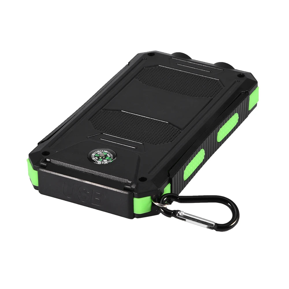 10000mAh Outdoor Fast  Solar Mobile Power Bank Case DIY Kit with   Power Bank Power Bank Dual USB